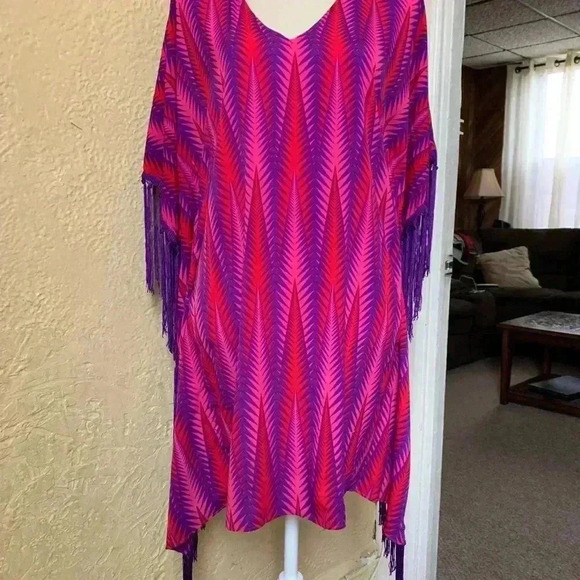 NWT Tunic Beach Cover Up Mini Dress - Picture 10 of 15